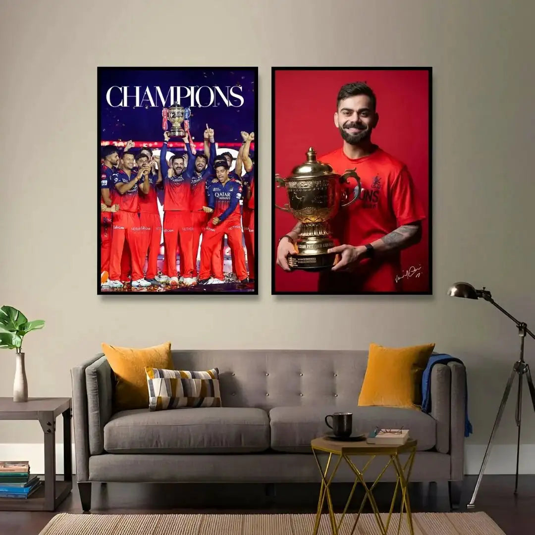 RCB WPL Champions Poster /Set of 2 -  - Jolly Gifts And Arts