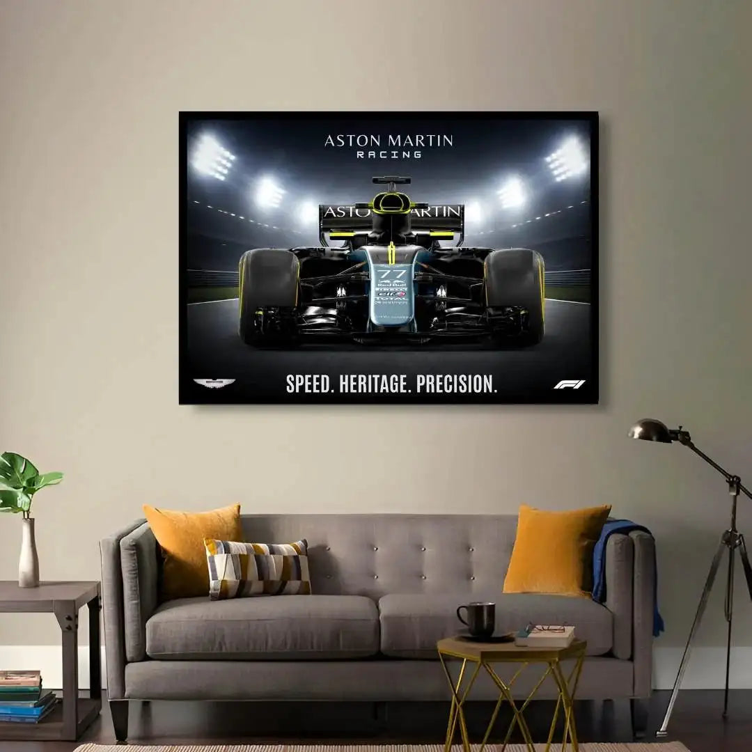 Aston Martin F1 Front View Design Print -  - Jolly Gifts And Arts
