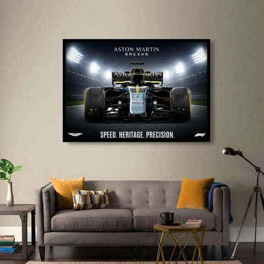 Aston Martin F1 Front View Design Print -  - Jolly Gifts And Arts