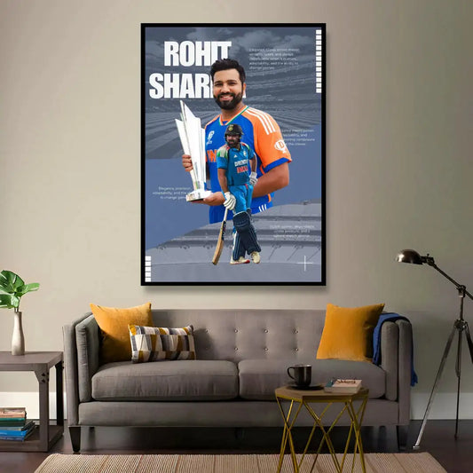 Rohit Sharma "The Hitman" Poster -  - Jolly Gifts And Arts