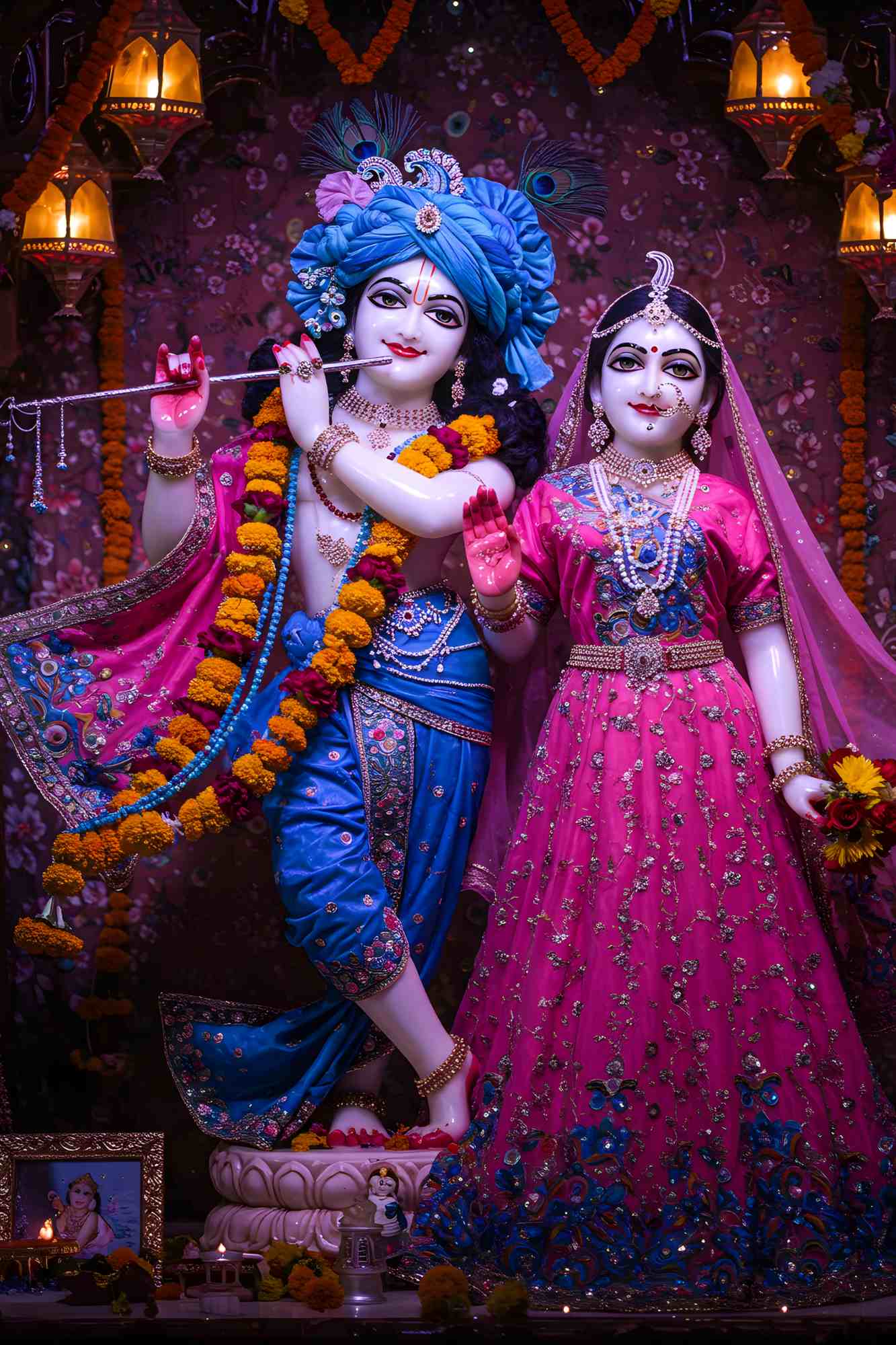 Radha Krishna Divine Love Portrait -  - Jolly Gifts And Arts