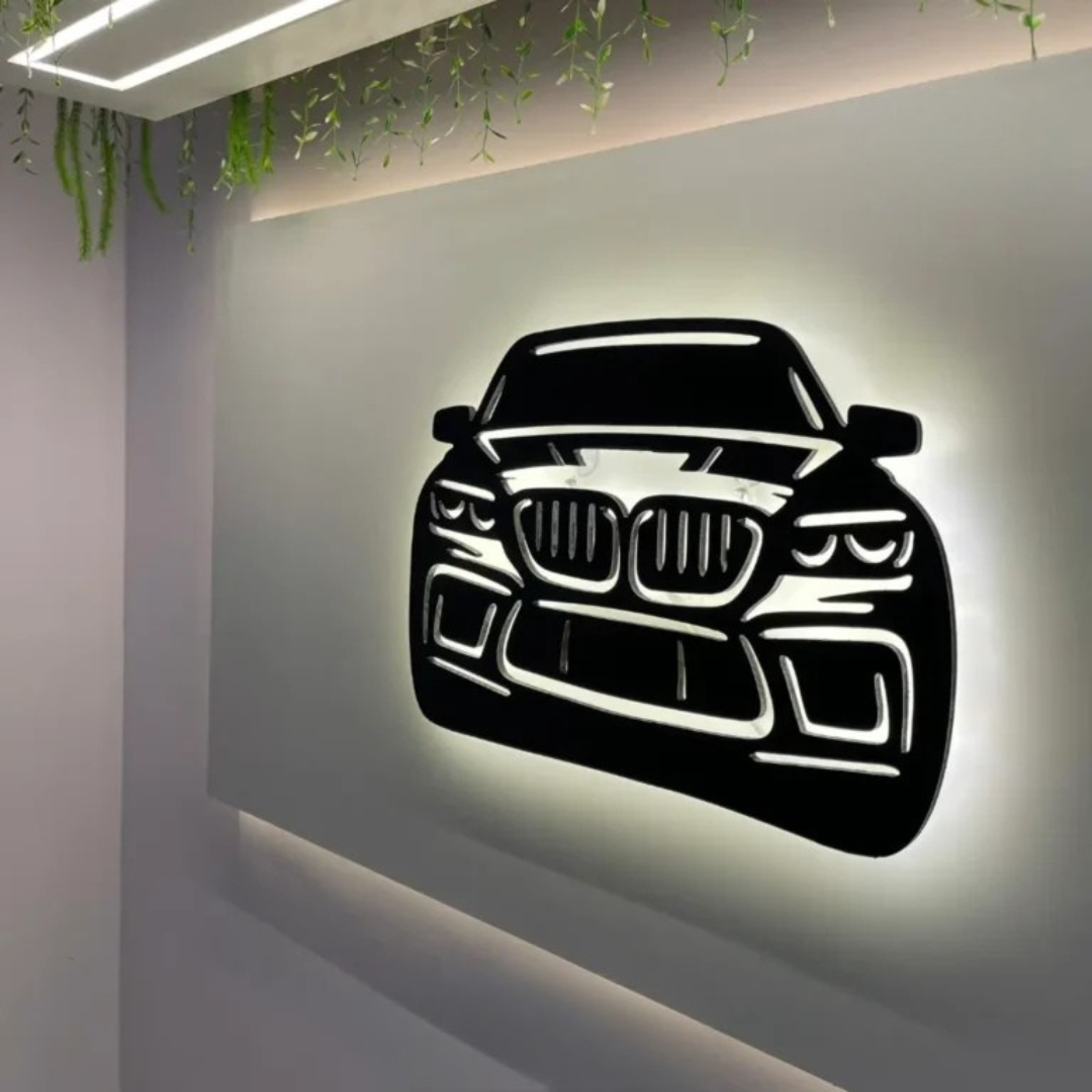 SUV Front Silhouette Sign | Ultimate BMW Fan Wall Art -  - Jolly Gifts And Arts