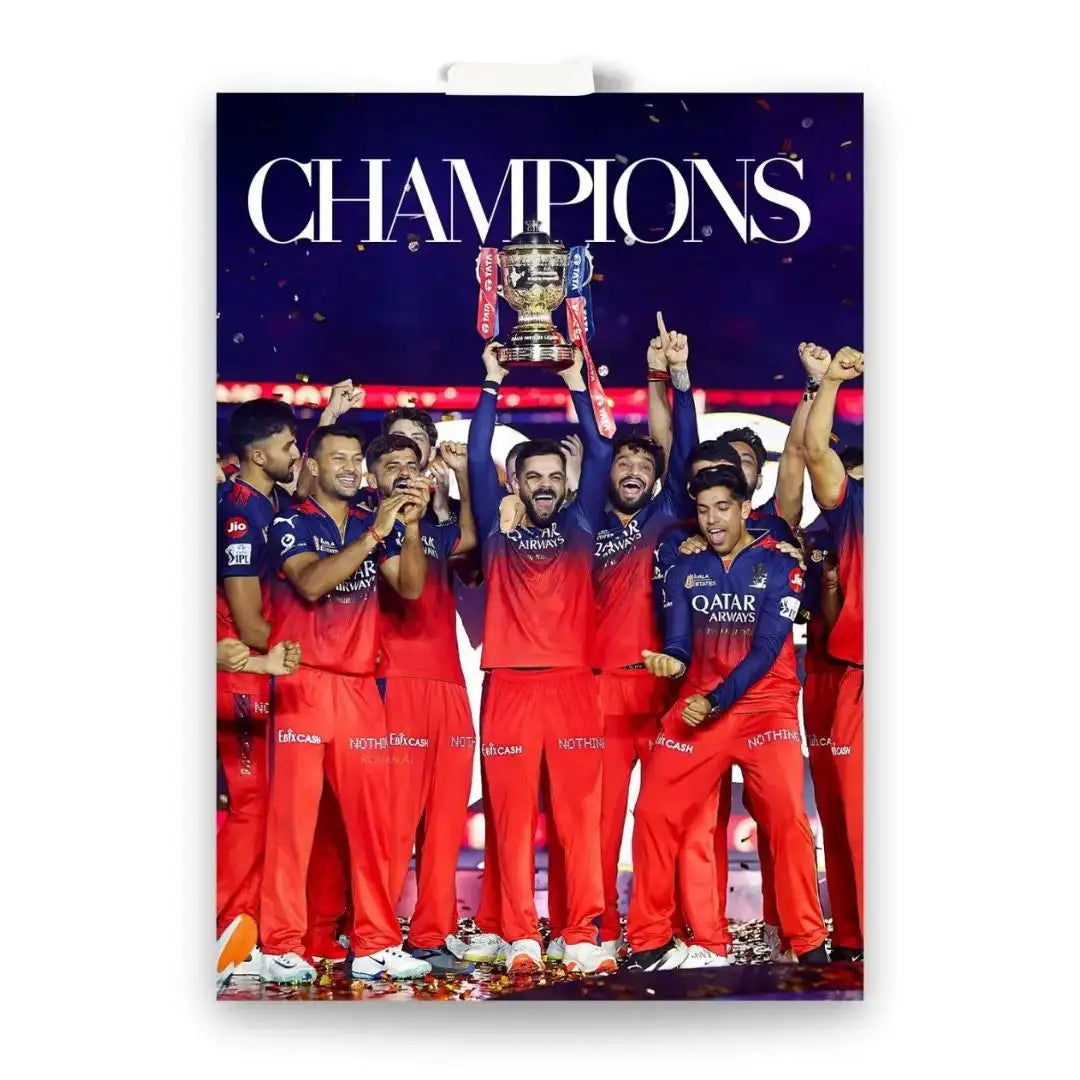 RCB WPL Champions Poster /Set of 2 -  - Jolly Gifts And Arts