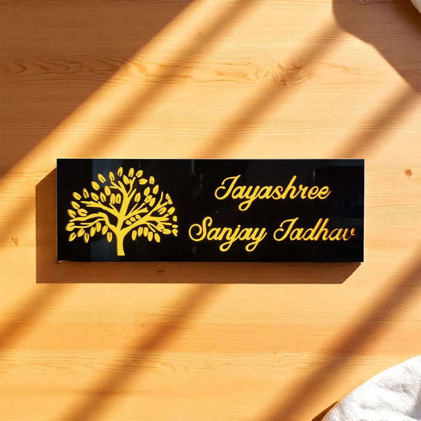 Personalized Tree Theme Acrylic Name Plate