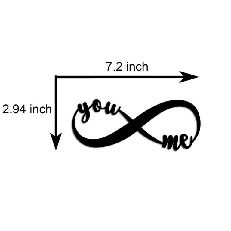 "You & Me" Infinity Symbol Wall Art -  - Jolly Gifts And Arts