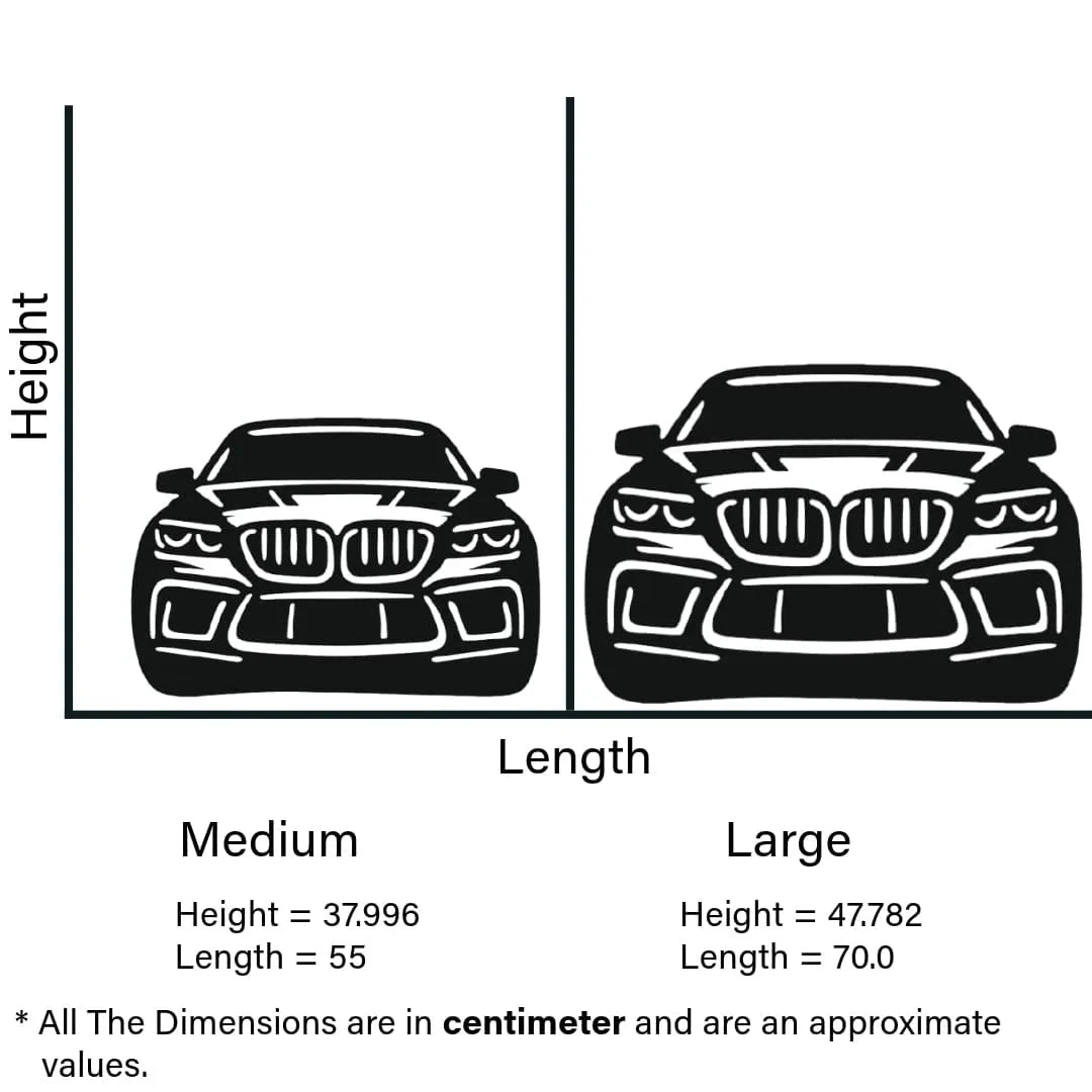 SUV Front Silhouette Sign | Ultimate BMW Fan Wall Art