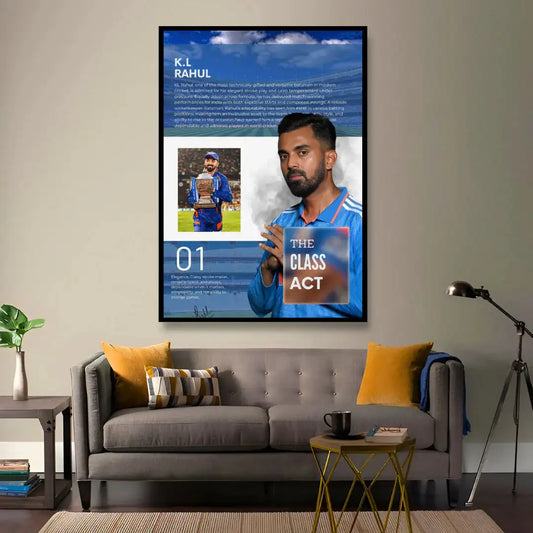 K.L. Rahul "The Class Act" Poster -  - Jolly Gifts And Arts