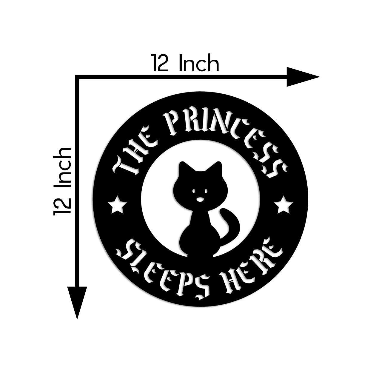 "The Princess Sleeps Here" Cat Wall Sign -  - Jolly Gifts And Arts