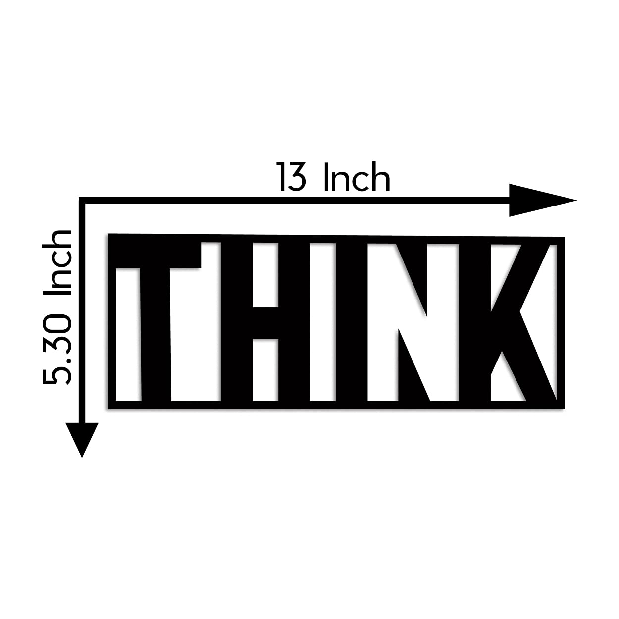 "THINK" Modern Wall Art Sign -  - Jolly Gifts And Arts