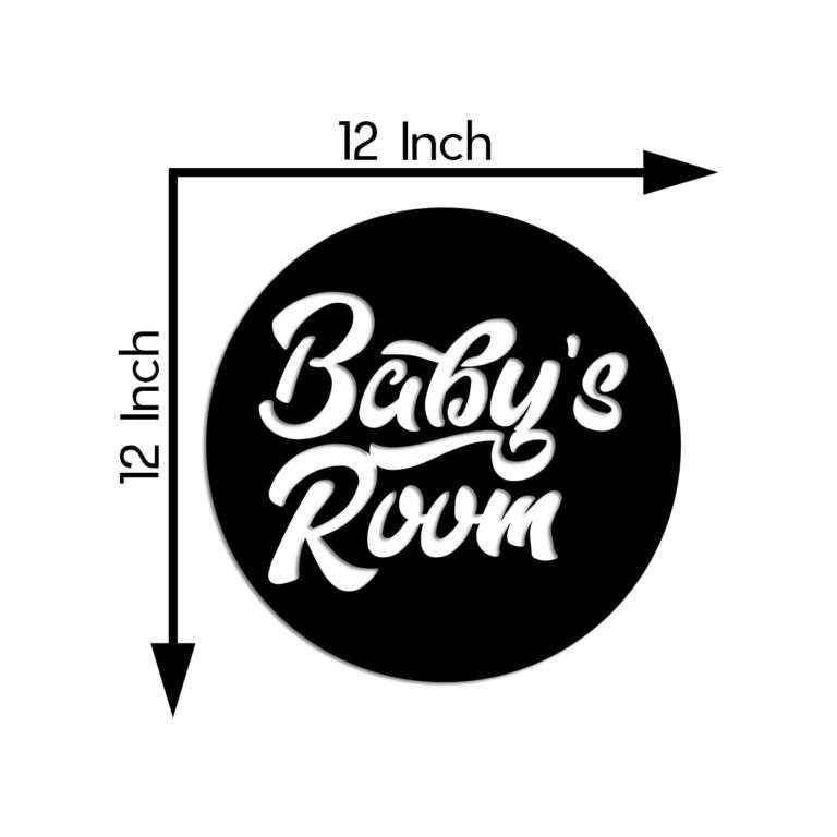 "Baby's Room" Round Wall Art -  - Jolly Gifts And Arts