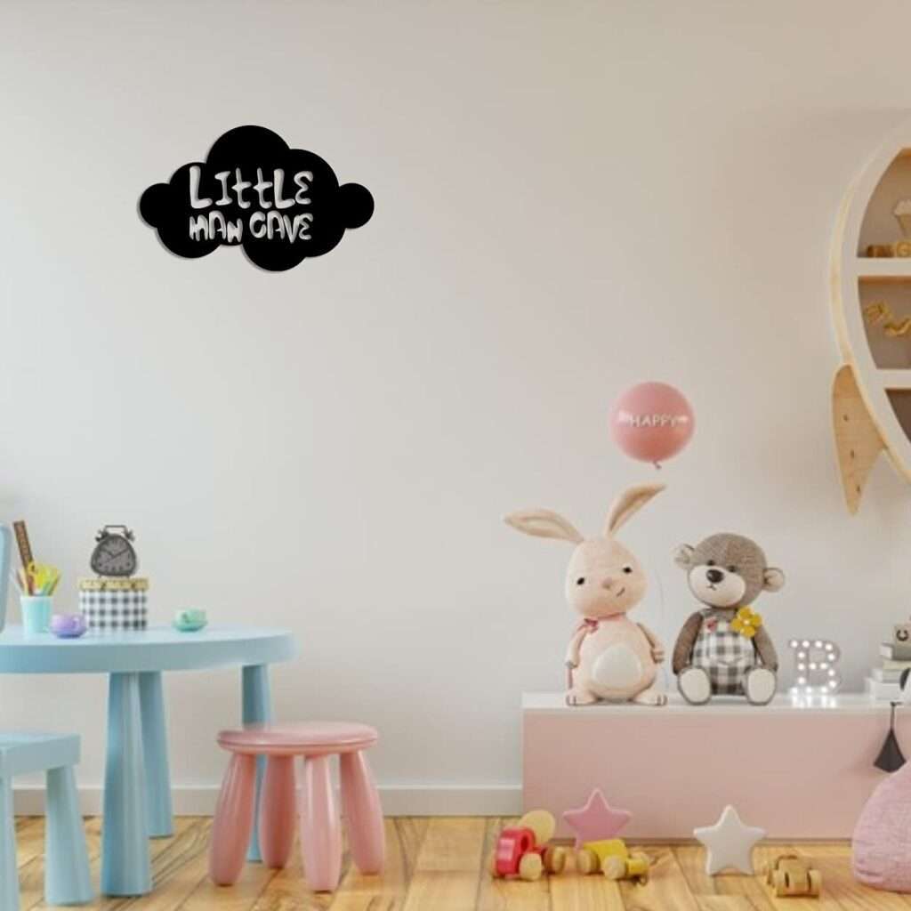"Little Man Cave" Cloud Wall Decor -  - Jolly Gifts And Arts
