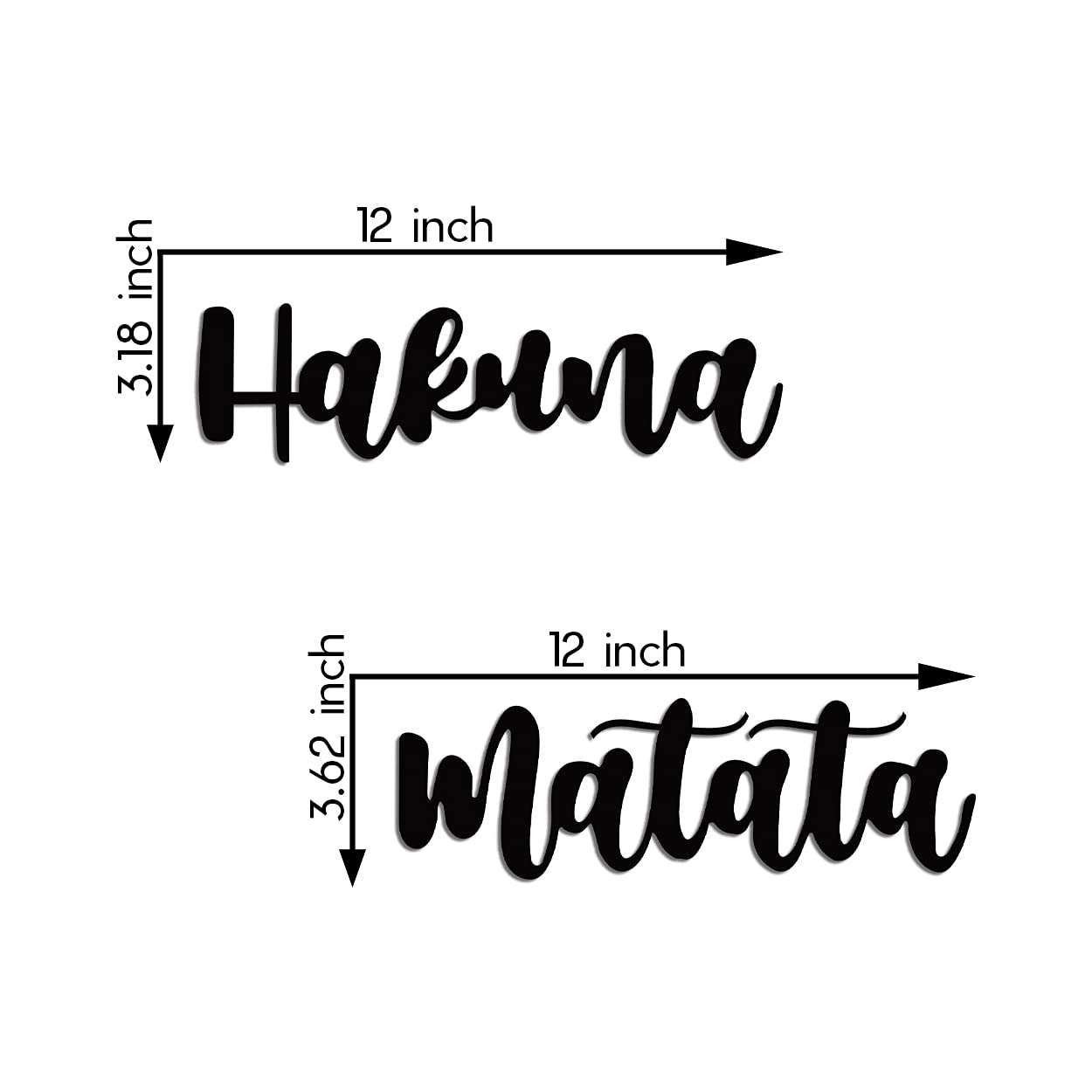 Hakuna Matata Wall Art | Modern Cursive Script Sign -  - Jolly Gifts And Arts
