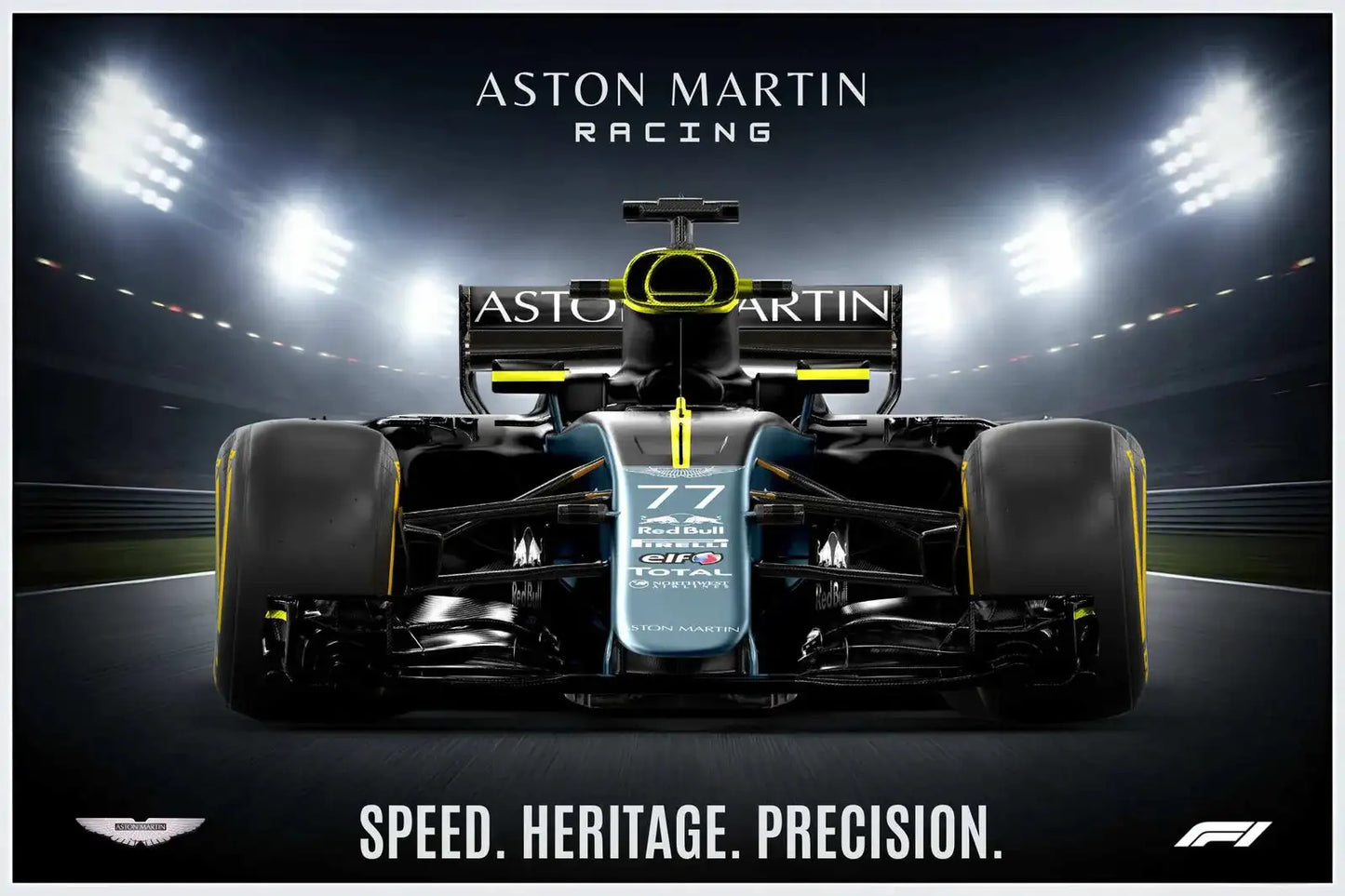 Aston Martin F1 Front View Design Print -  - Jolly Gifts And Arts