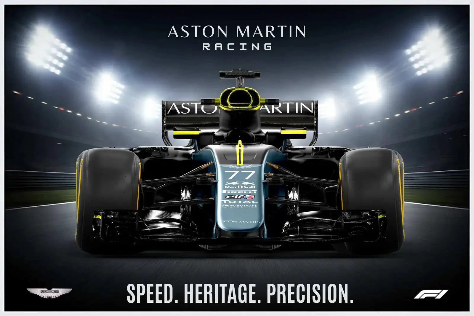 Aston Martin F1 Front View Design Print -  - Jolly Gifts And Arts