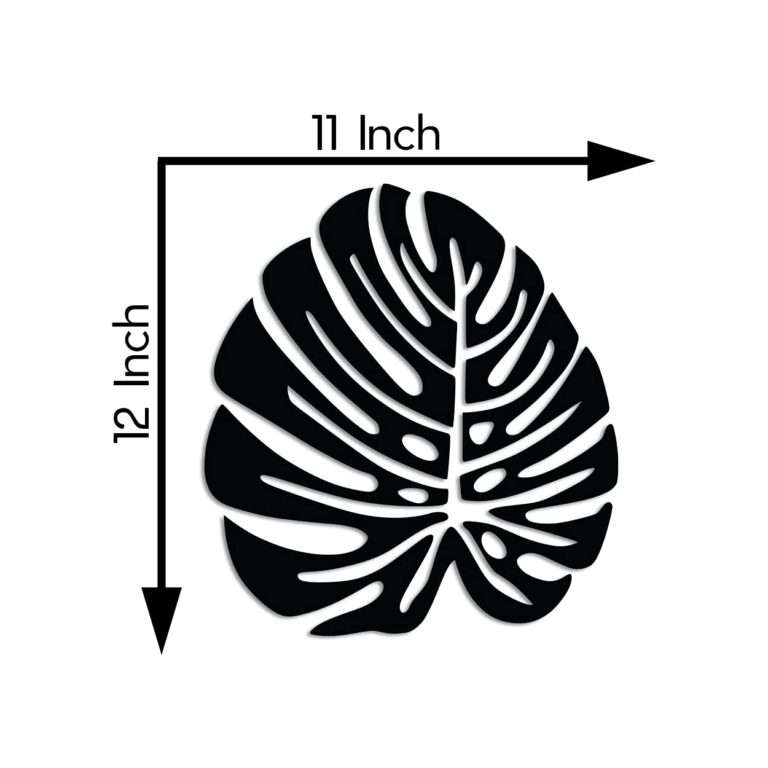 Monstera Leaf Silhouette Wall Art -  - Jolly Gifts And Arts