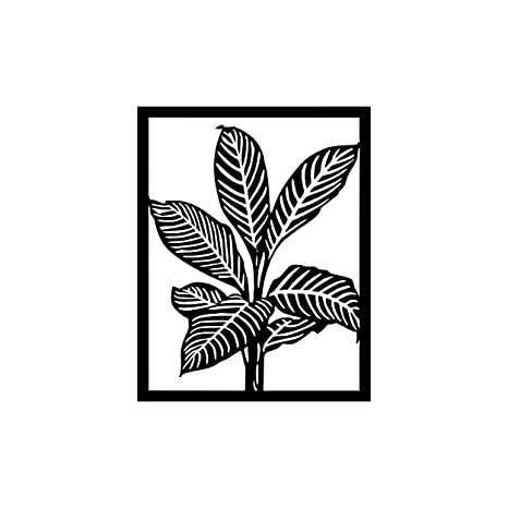 Tropical Leaf Silhouette Wall Art -  - Jolly Gifts And Arts