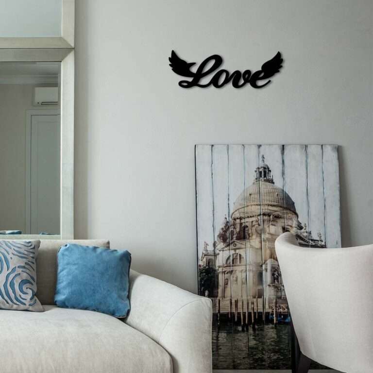 "Love" Word Wall Art with Wings -  - Jolly Gifts And Arts
