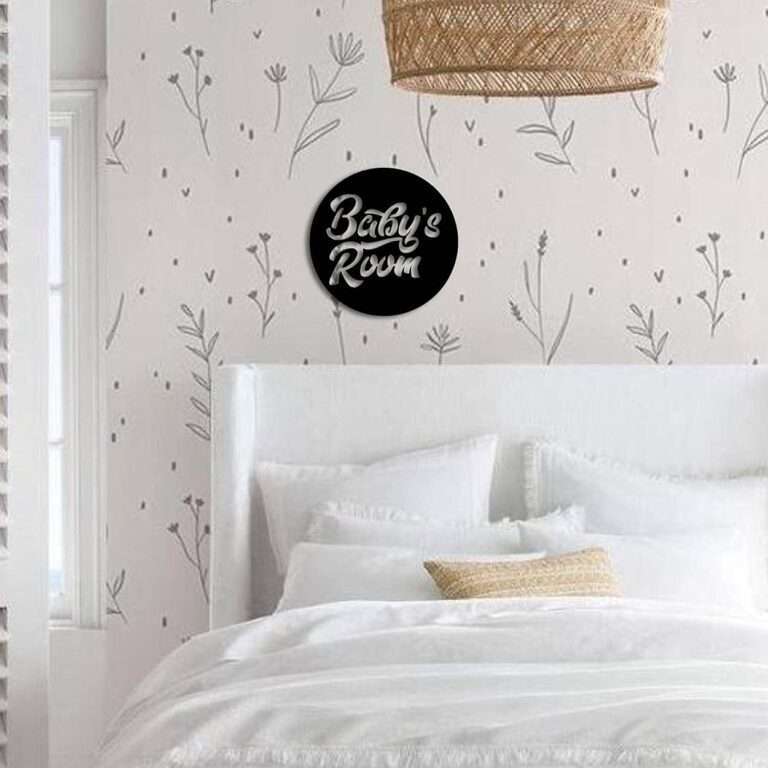 "Baby's Room" Round Wall Art -  - Jolly Gifts And Arts