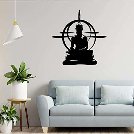 Geometric Aura Buddha Wall Art