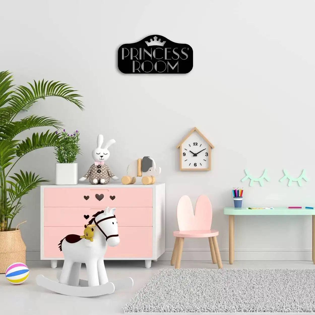 PRINCESS ROOM" Crown Wall Art -  - Jolly Gifts And Arts