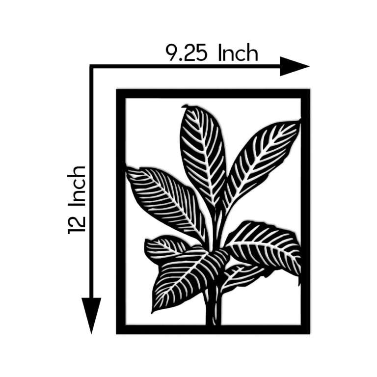 Tropical Leaf Silhouette Wall Art -  - Jolly Gifts And Arts