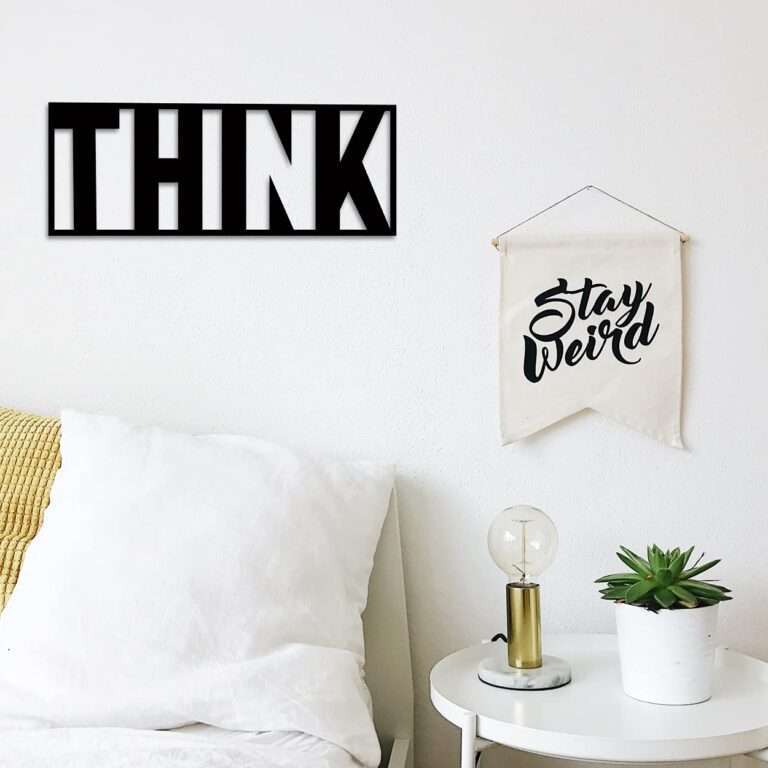 "THINK" Modern Wall Art Sign -  - Jolly Gifts And Arts