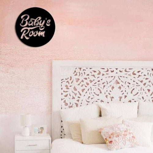 "Baby's Room" Round Wall Art -  - Jolly Gifts And Arts