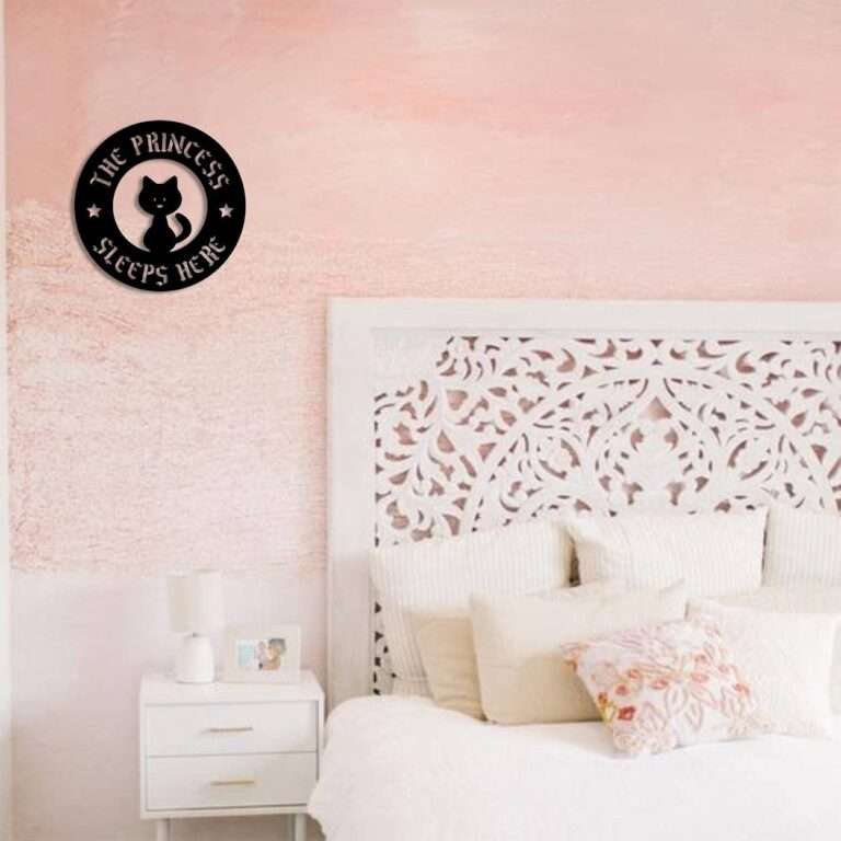 "The Princess Sleeps Here" Cat Wall Sign -  - Jolly Gifts And Arts