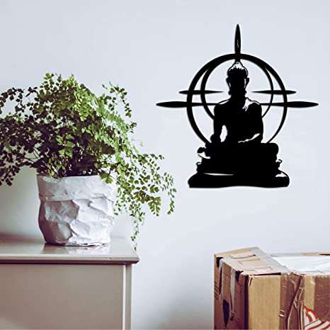 Geometric Aura Buddha Wall Art