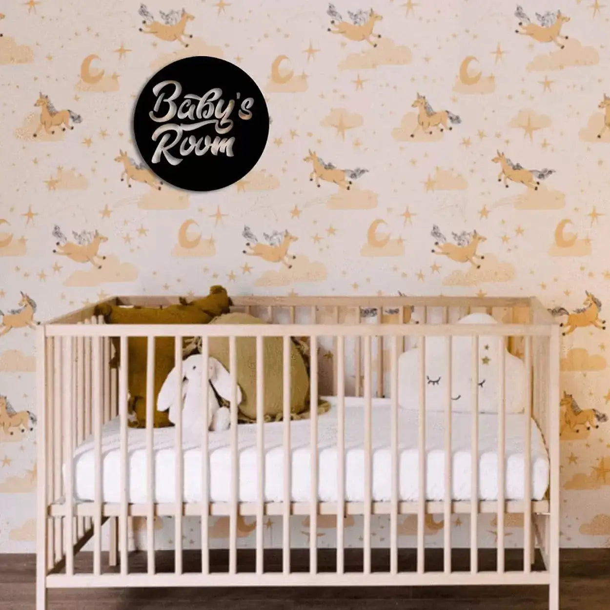 "Baby's Room" Round Wall Art -  - Jolly Gifts And Arts