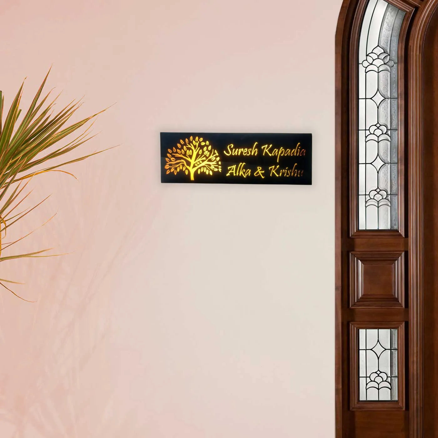 Personalized Tree Theme Acrylic Name Plate