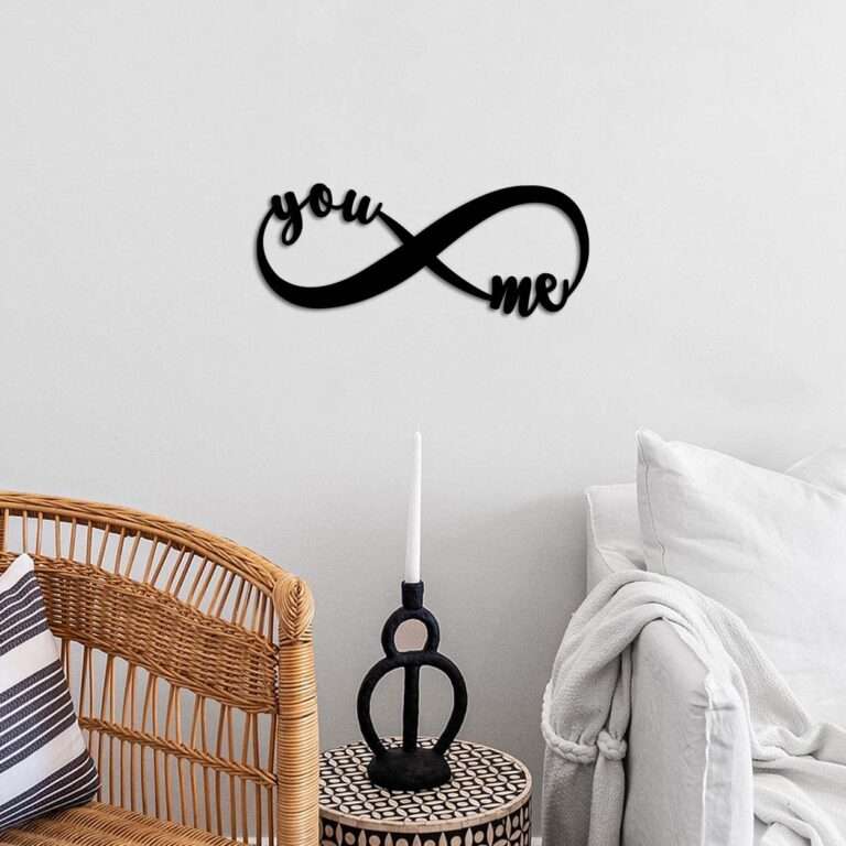 "You & Me" Infinity Symbol Wall Art -  - Jolly Gifts And Arts