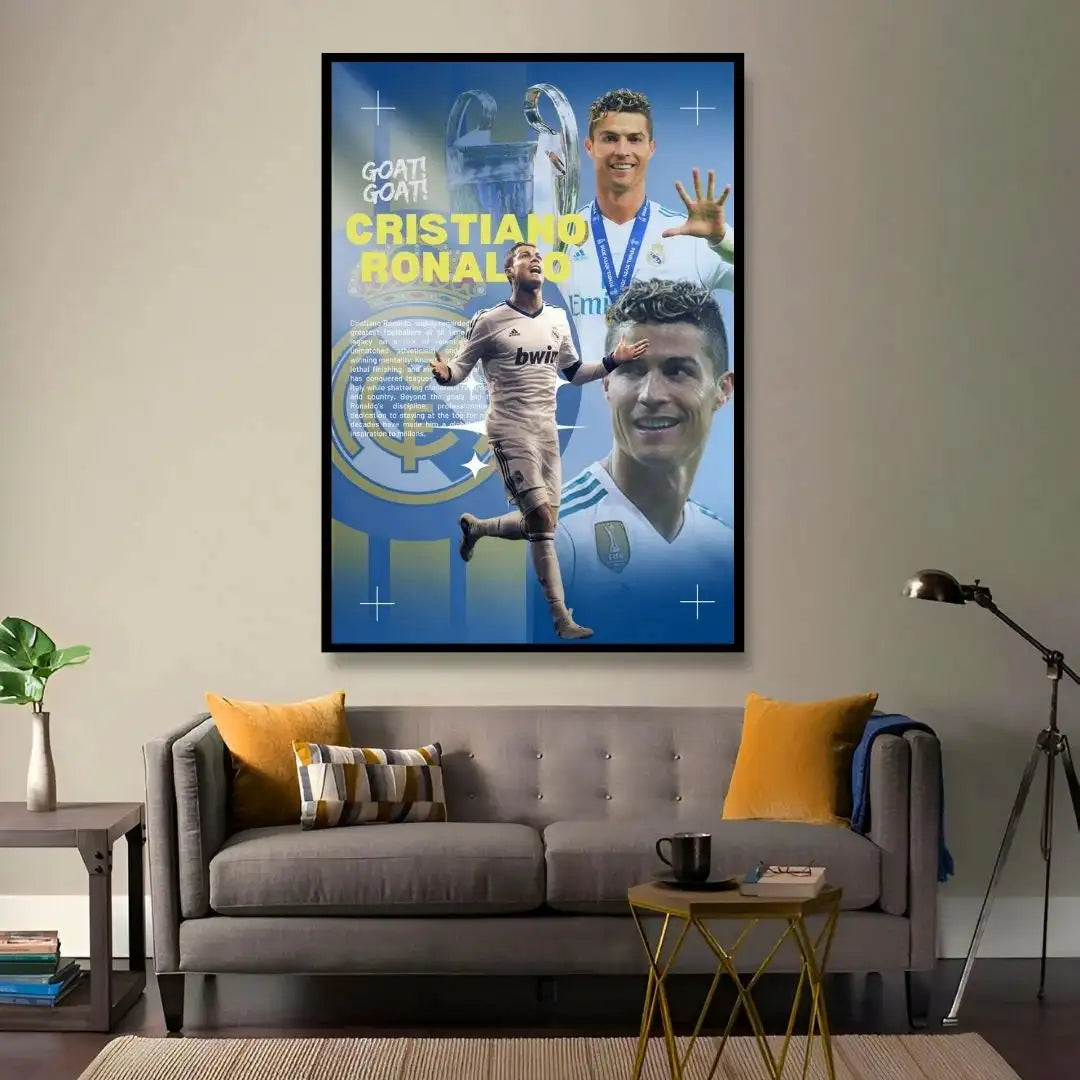CR7 Real Madrid Legend Poster - Champions League Winner Wall Art -  - Jolly Gifts And Arts