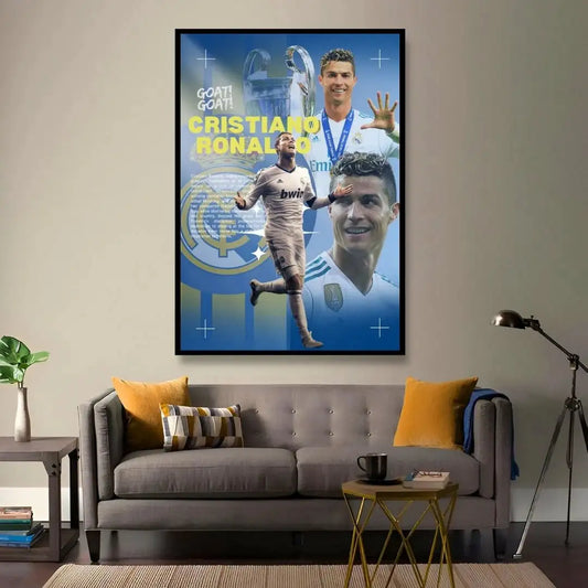 CR7 Real Madrid Legend Poster - Champions League Winner Wall Art -  - Jolly Gifts And Arts