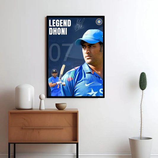 Captain Cool MS Dhoni Poster & "The Legend 07" -  - Jolly Gifts And Arts