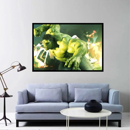 The Incredible Hulk Smash Action Poster -  - Jolly Gifts And Arts