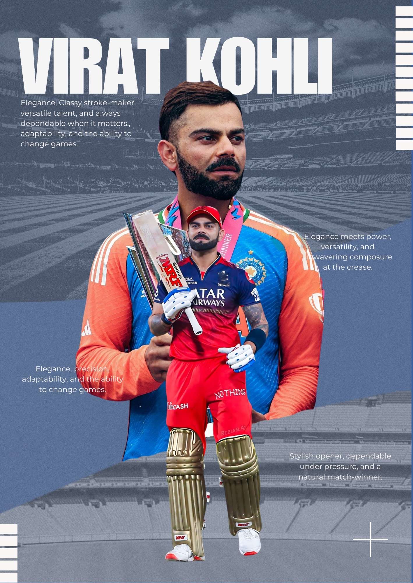Virat Kohli "King Kohli" Poster -  - Jolly Gifts And Arts