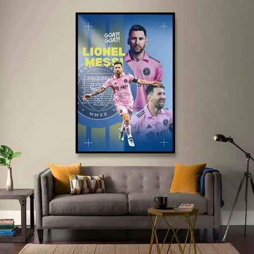 "GOAT! Lionel Messi" Football Legend Art Print -  - Jolly Gifts And Arts