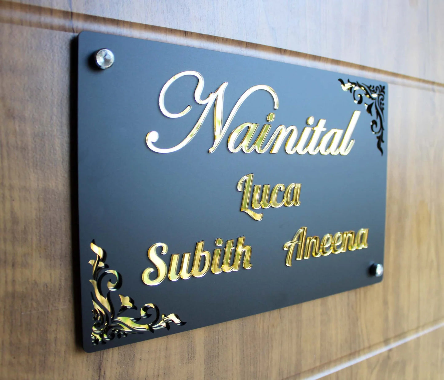 Personalised Nameplate for Door