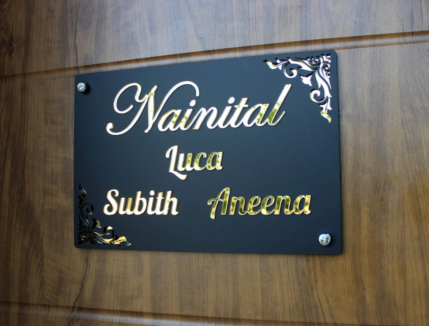 Personalised Nameplate for Door