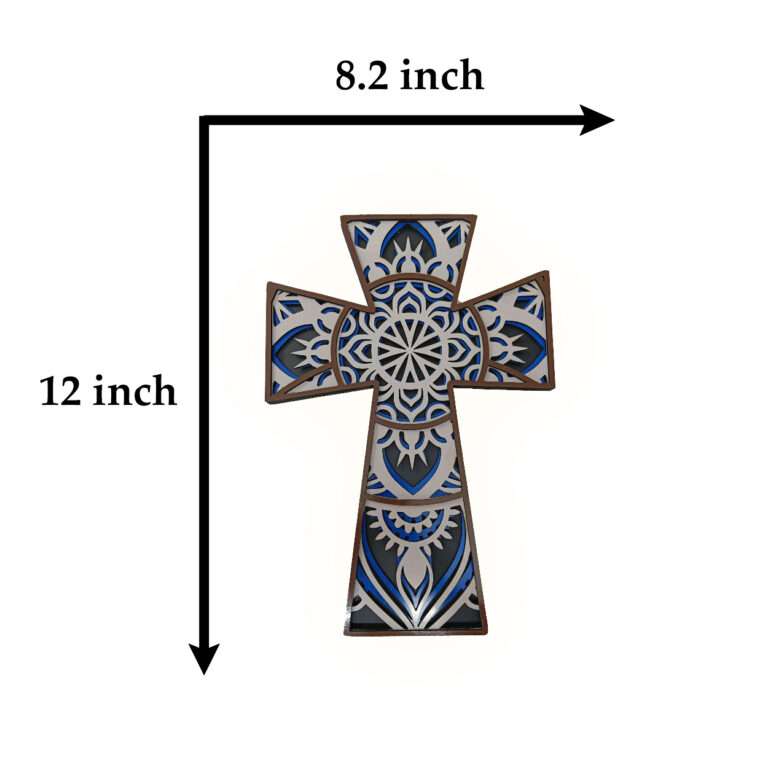 Multi Layered Mandala Cross Wall Art -  - Jolly Gifts And Arts