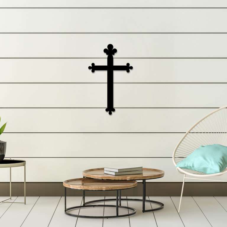 Elegant Trefoil Cross Wall Art -  - Jolly Gifts And Arts