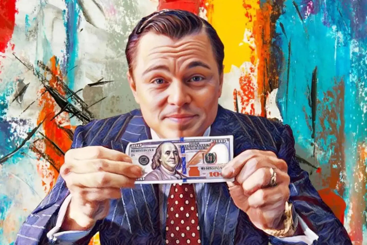The Wolf of Wall Street Pop Art Canvas Print