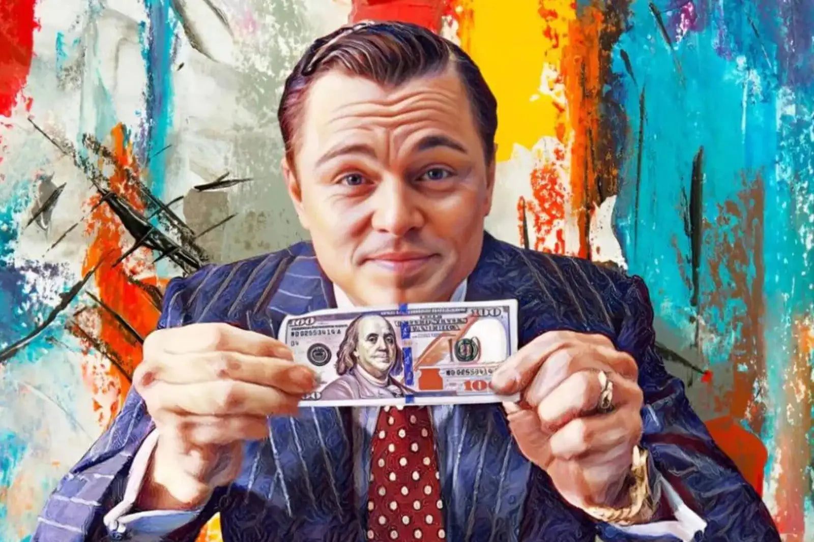 The Wolf of Wall Street Pop Art Canvas Print