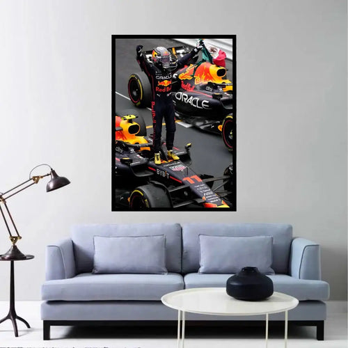 "Checo" Pérez F1 Champion Celebration Poster -  - Jolly Gifts And Arts