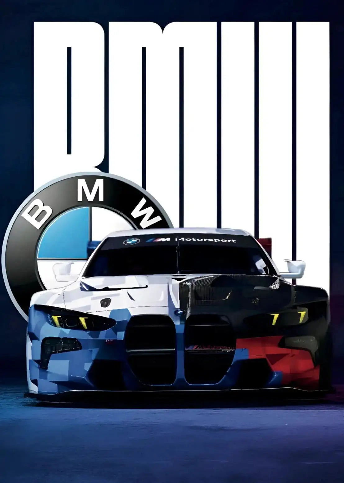 BMW M4 GT3 EVO Motorsport Racing Poster
