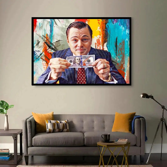 The Wolf of Wall Street Pop Art Canvas Print