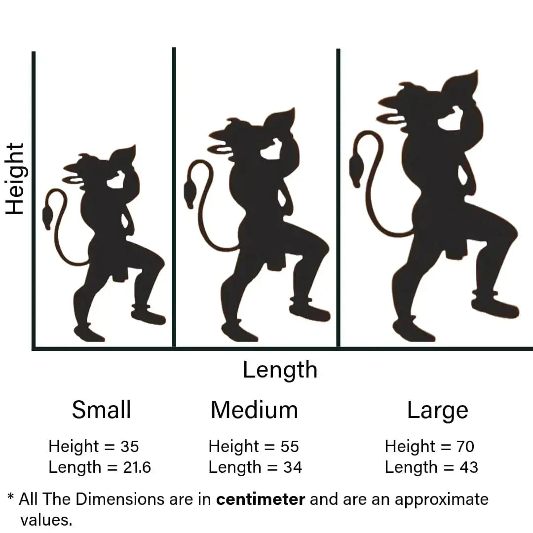 Epic Strength & Devotion: Hindu God Hanuman Wall Decor