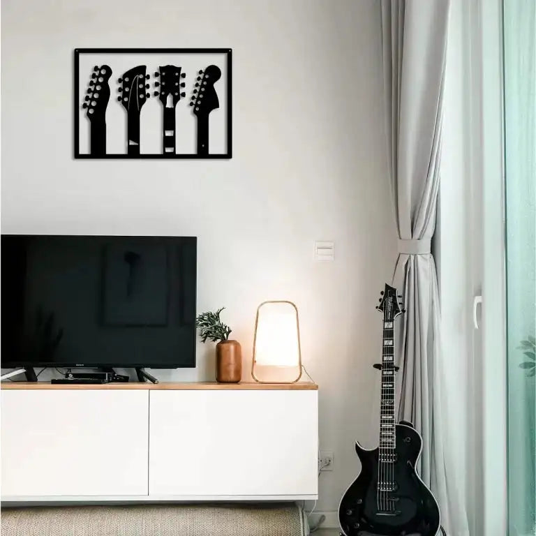 Guitar Headstock Wall Art -  - Jolly Gifts And Arts