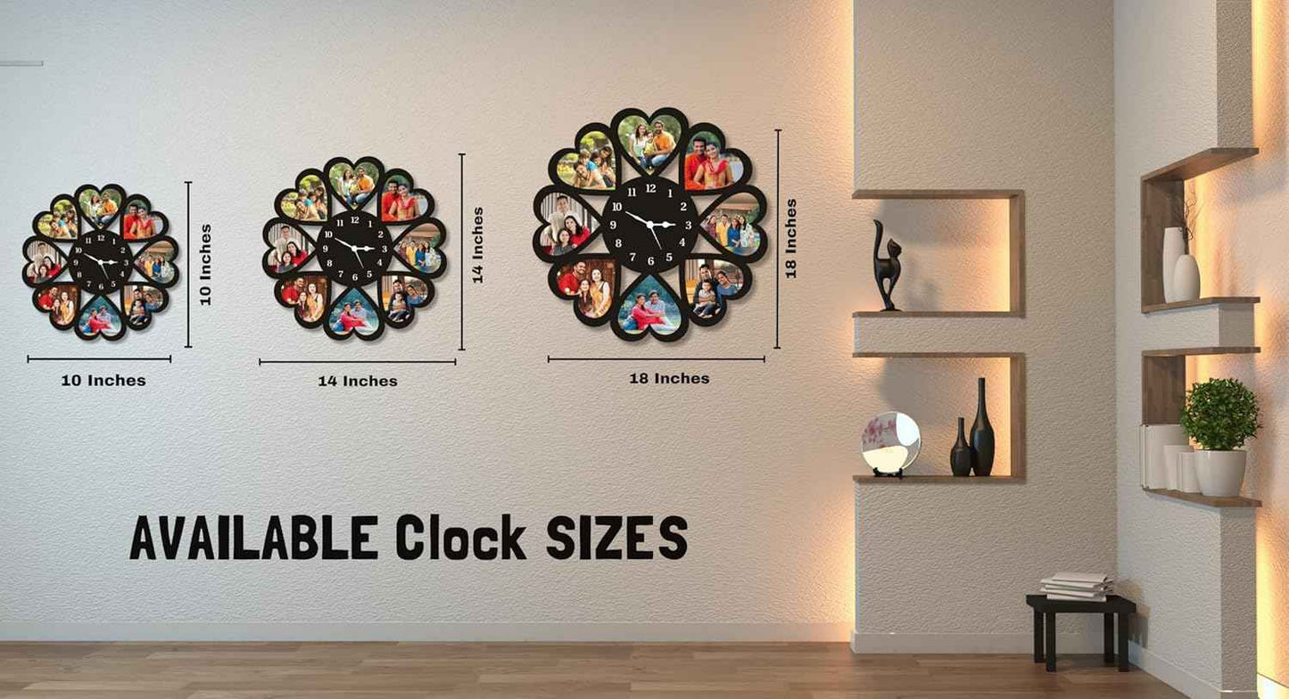 Heart shape Wall Clock